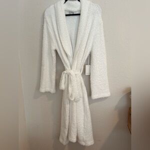 NWT PJ SALVAGE Plush White Robe with Tie Belt